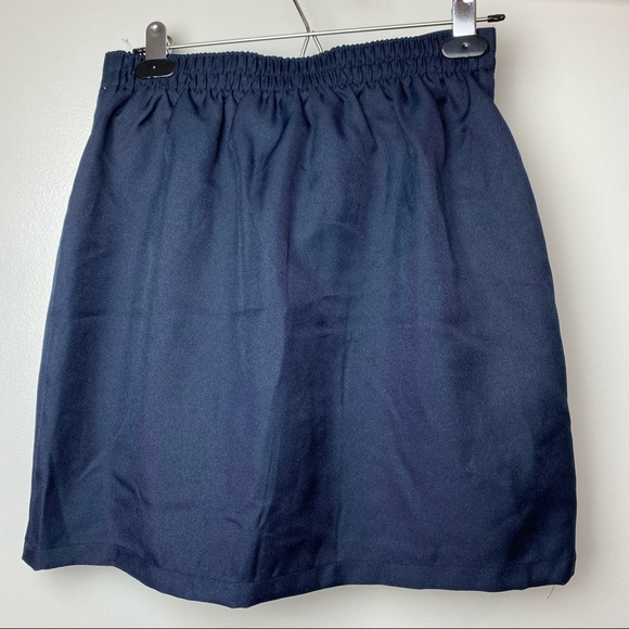 IZOD Girls Sz 16 Navy Blue pleated uniform skirt with shorts under New - Picture 2 of 8